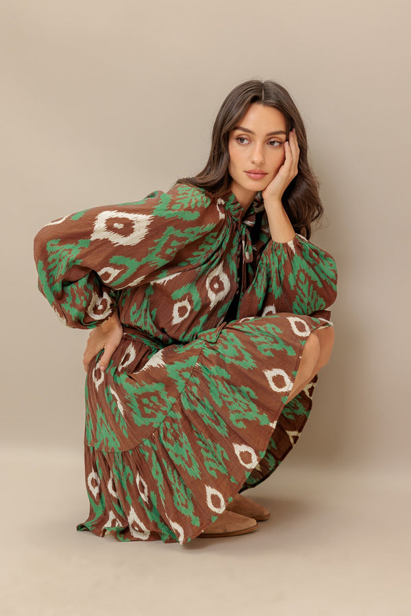 wild-terracotta-woven-mini-dress Flying Tomato-Sophia's StyleDRESSES-1